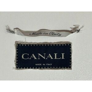 Canali Made in Italy Designer Clothing Label Tag Authentic